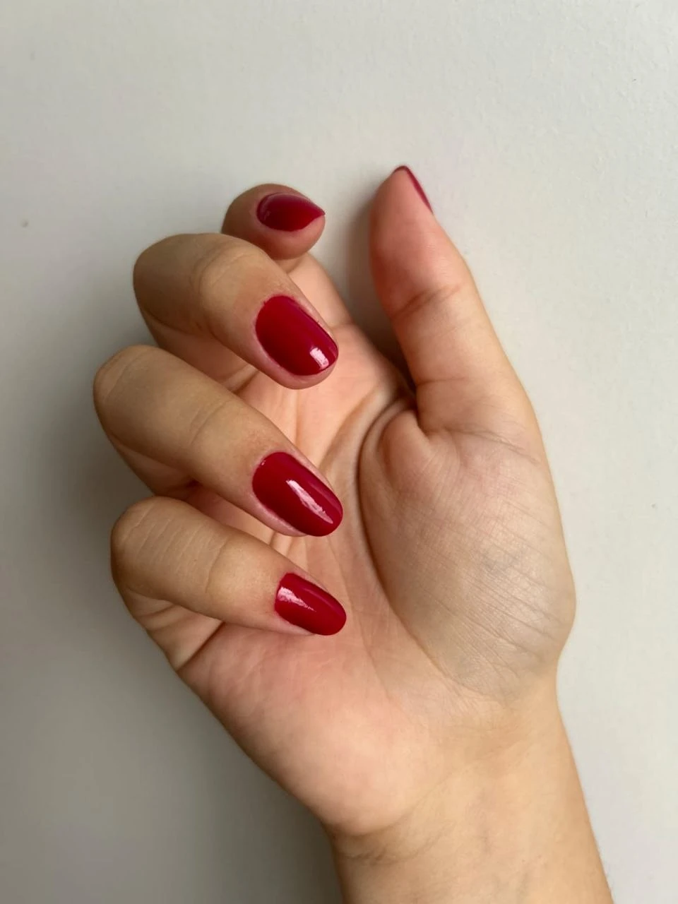 Unhas naturais após serviço de manicure